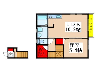 レーヴ習志野の物件間取画像